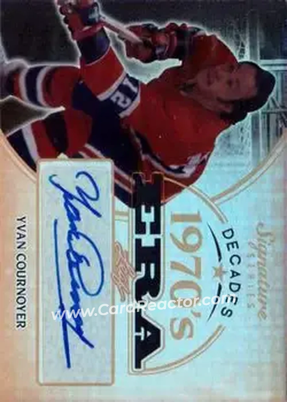 2015 Leaf Signature Series - Signature Decades - Bronze #SD-YC1 - Yvan Cournoyer - Montreal Canadiens - Front 2015 Leaf Signature Series - Signature Decades - Bronze #SD-YC1 - Yvan Cournoyer - Montreal Canadiens - Front
