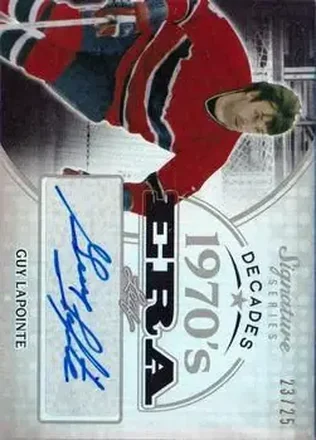2015 Leaf Signature Series - Signature Decades - Gray #SD-GL1 - Guy Lapointe - Montreal Canadiens
