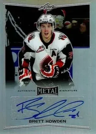 2015-16 Leaf Metal #BA-BH1 - Brett Howden - Moose Jaw Warriors