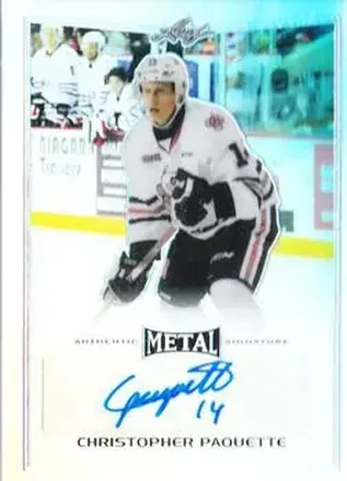 2015-16 Leaf Metal #BA-CP1 - Christopher Paquette - Niagara IceDogs