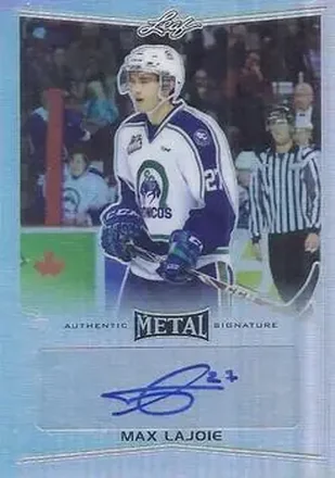 2015-16 Leaf Metal #BA-ML1 - Max Lajoie - Swift Current Broncos