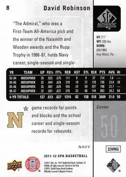 Back of David Robinson
