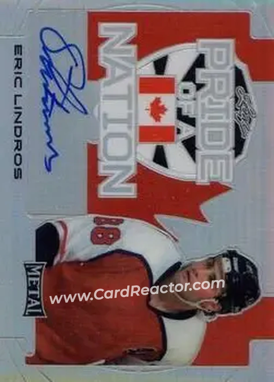 2015-16 Leaf Metal - Pride of a Nation Silver #PN-EL1 - Eric Lindros - Philadelphia Flyers - Front