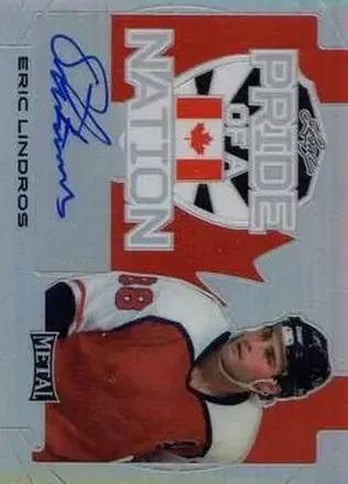 2015-16 Leaf Metal - Pride of a Nation Silver #PN-EL1 - Eric Lindros - Philadelphia Flyers