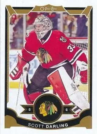 2015-16 O-Pee-Chee #1 - Scott Darling - Chicago Blackhawks