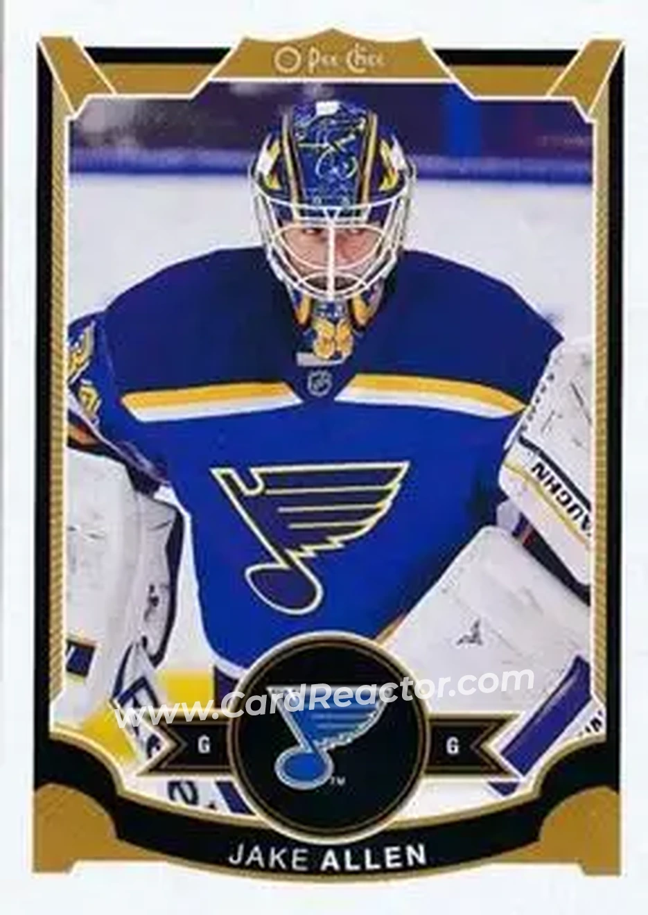 2015-16 O-Pee-Chee #21 - Jake Allen - St. Louis Blues - Front