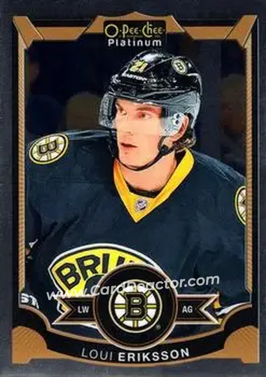2015-16 O-Pee-Chee Platinum #6 - Loui Eriksson - Boston Bruins - Front