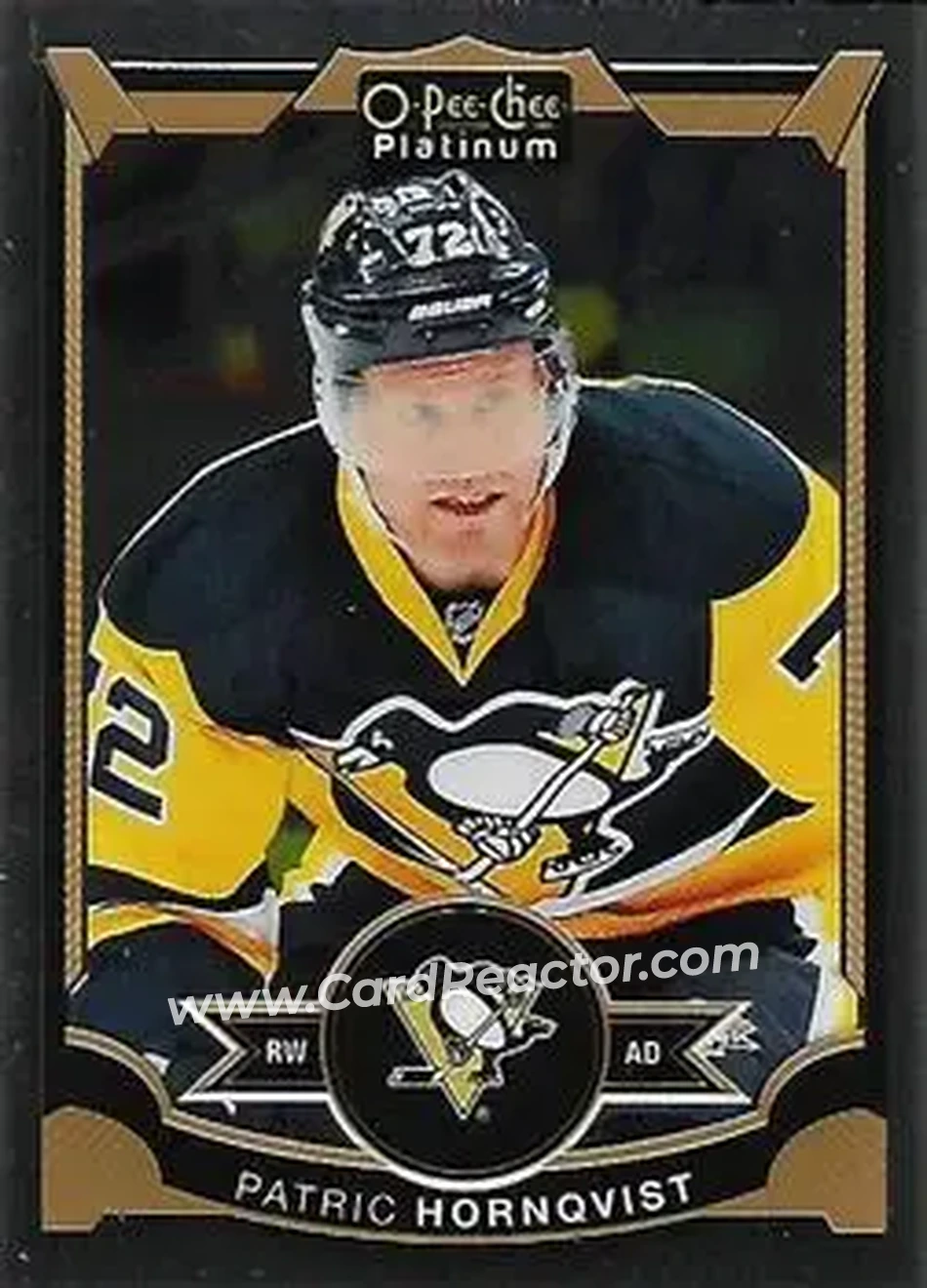 2015-16 O-Pee-Chee Platinum #9 - Patric Hornqvist - Pittsburgh Penguins - Front