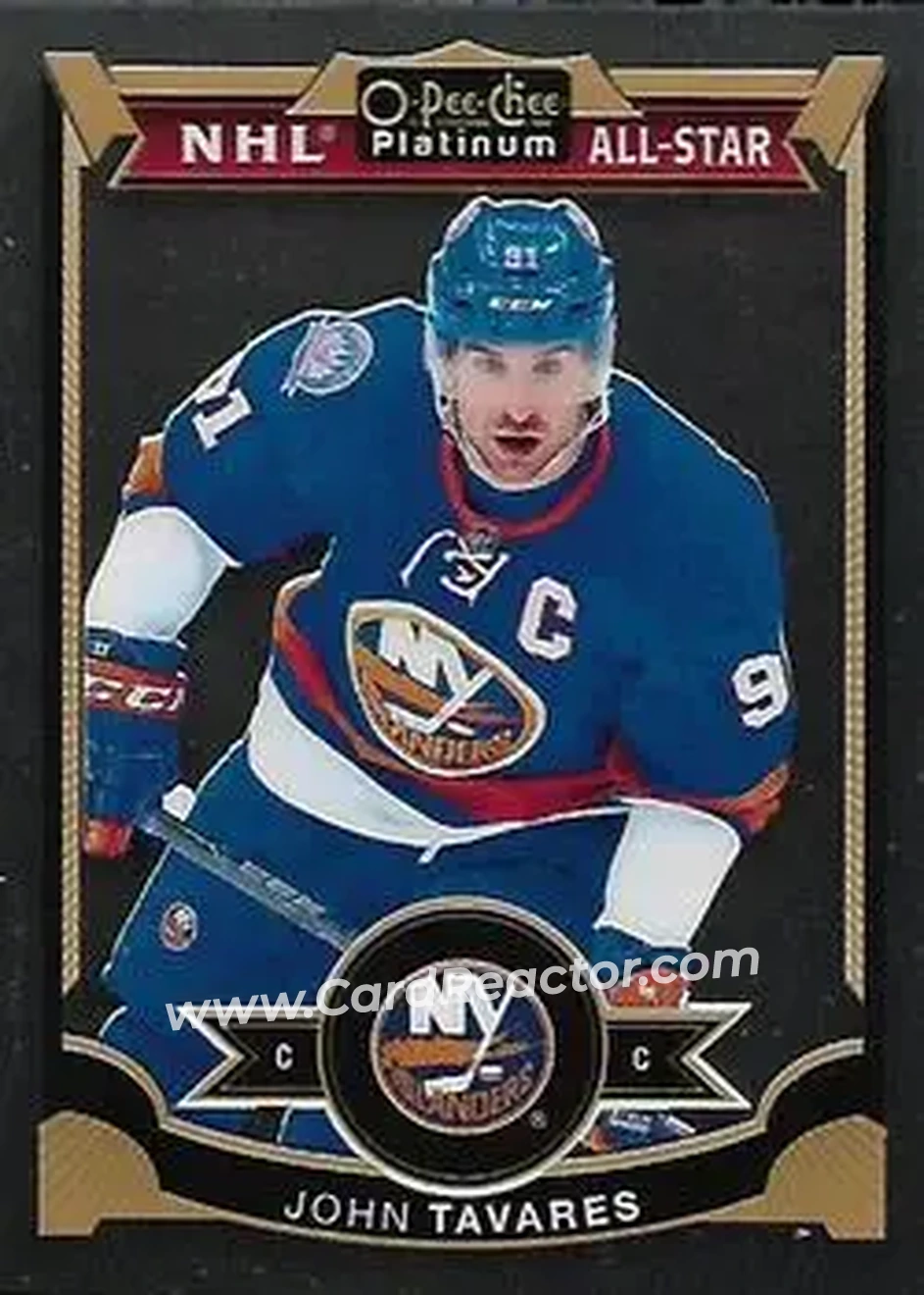 2015-16 O-Pee-Chee Platinum #10 - John Tavares - New York Islanders - Front