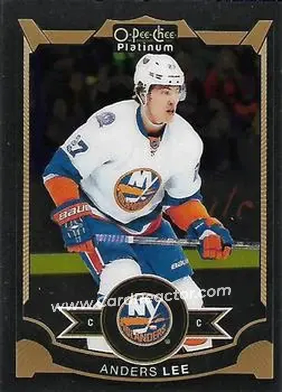 2015-16 O-Pee-Chee Platinum #14 - Anders Lee - New York Islanders - Front