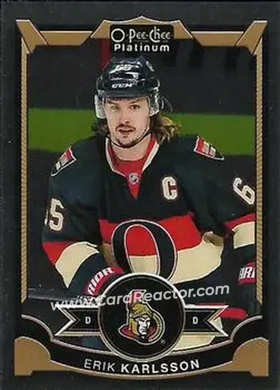 2015-16 O-Pee-Chee Platinum #15 - Erik Karlsson - Ottawa Senators - Front