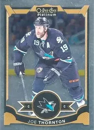 2015-16 O-Pee-Chee Platinum #19 - Joe Thornton - San Jose Sharks