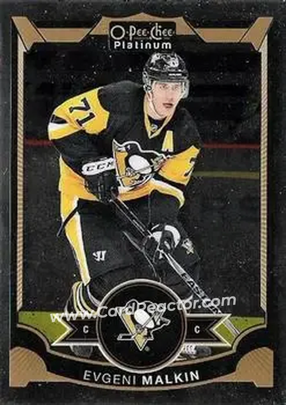 2015-16 O-Pee-Chee Platinum #25 - Evgeni Malkin - Pittsburgh Penguins - Front