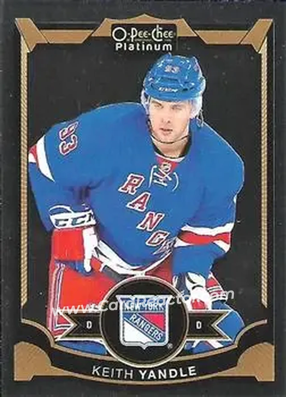2015-16 O-Pee-Chee Platinum #28 - Keith Yandle - New York Rangers - Front