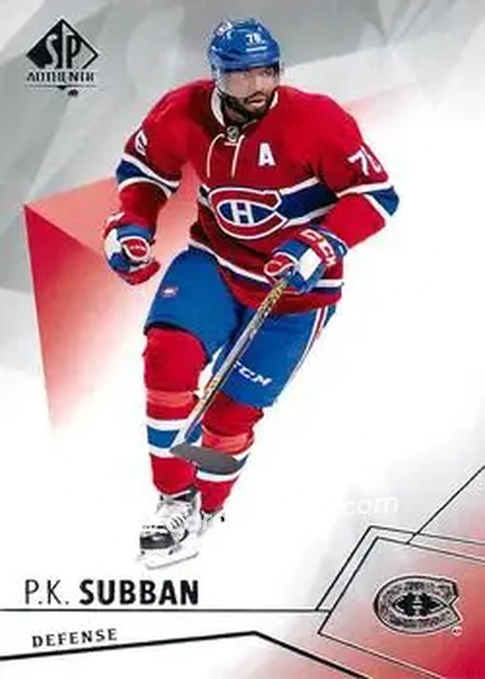 2015-16 SP Authentic #3 - P.K. Subban - Montreal Canadiens - Front