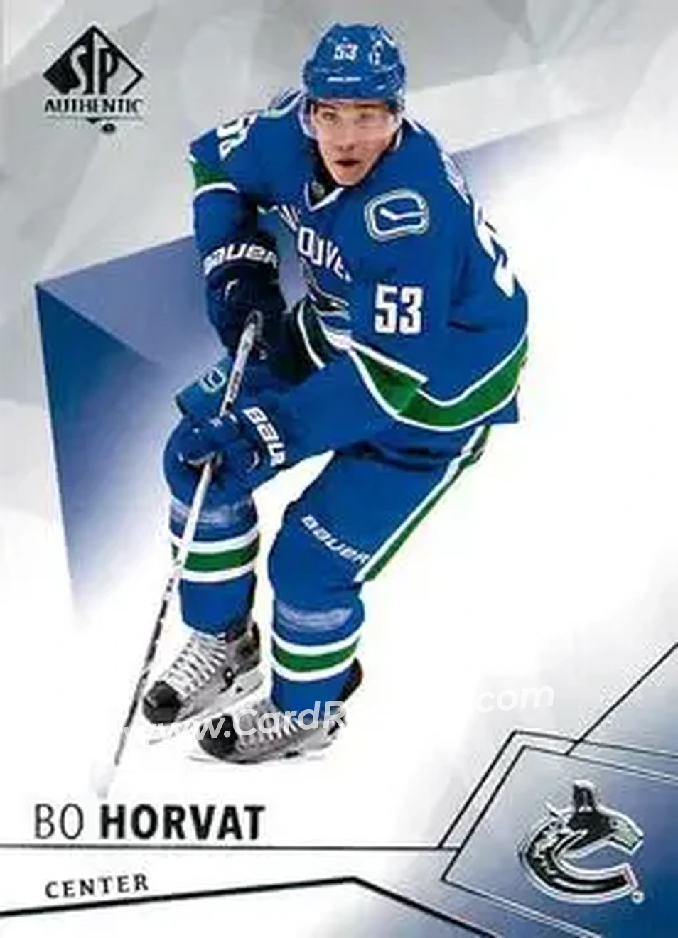 2015-16 SP Authentic #13 - Bo Horvat - Vancouver Canucks - Front