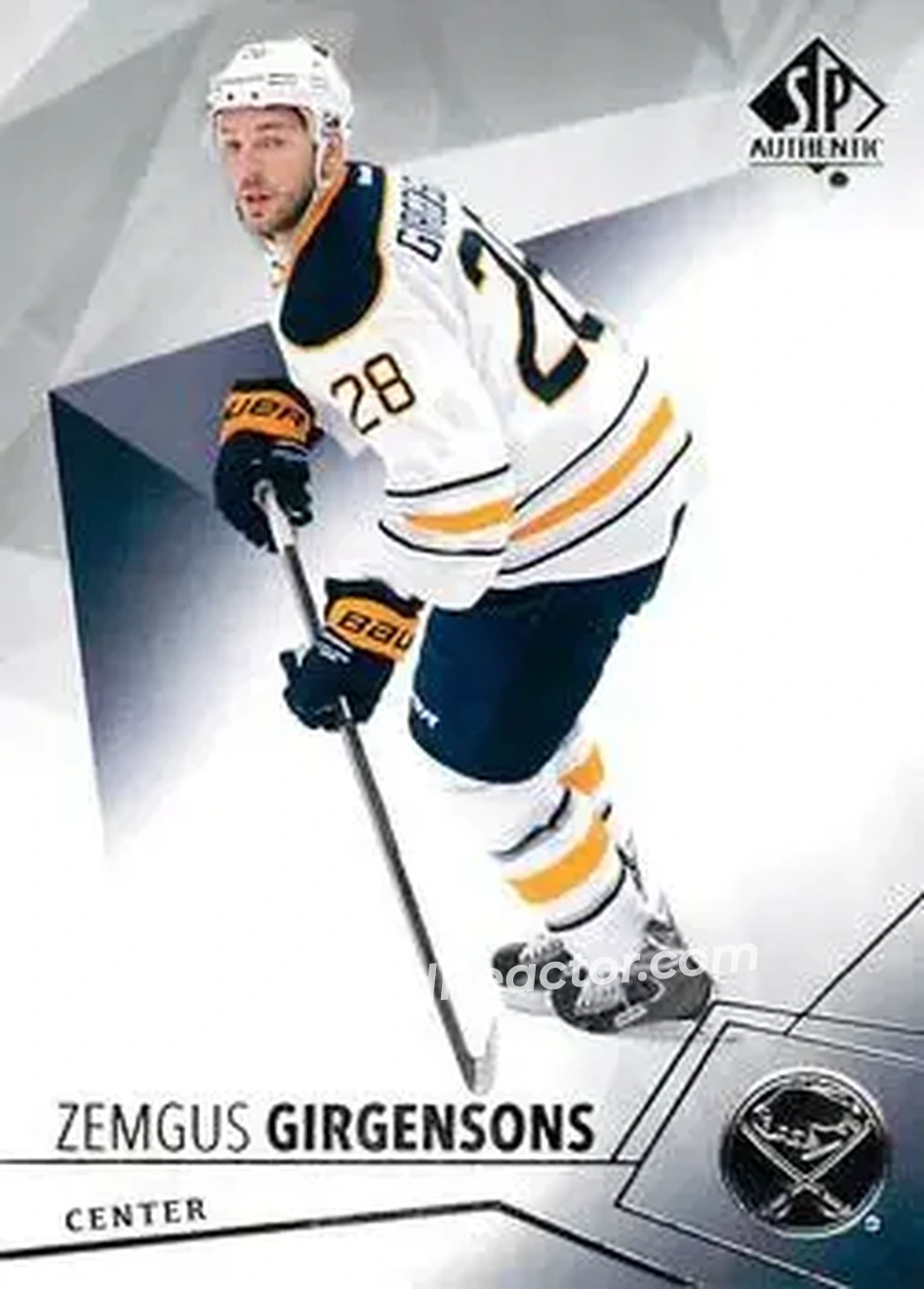 2015-16 SP Authentic #14 - Zemgus Girgensons - Buffalo Sabres - Front