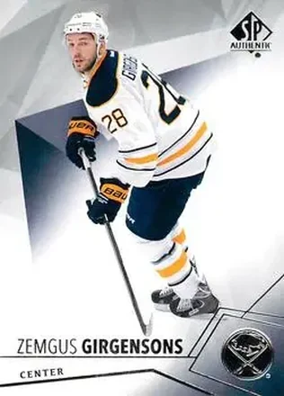 2015-16 SP Authentic #14 - Zemgus Girgensons - Buffalo Sabres