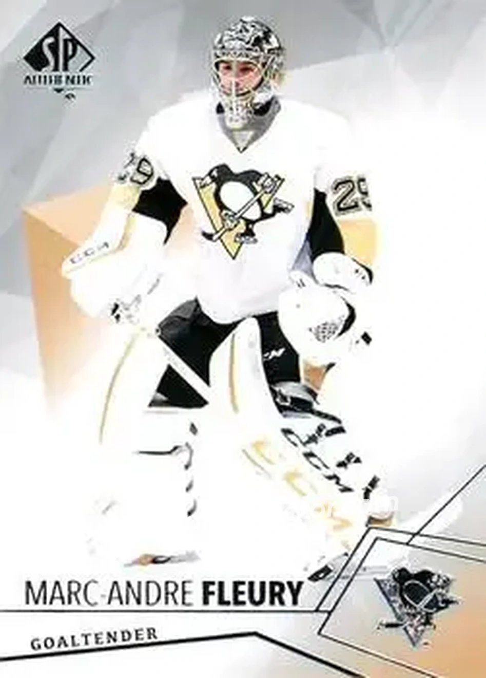 2015-16 SP Authentic #15 - Marc-Andre Fleury - Pittsburgh Penguins - Front