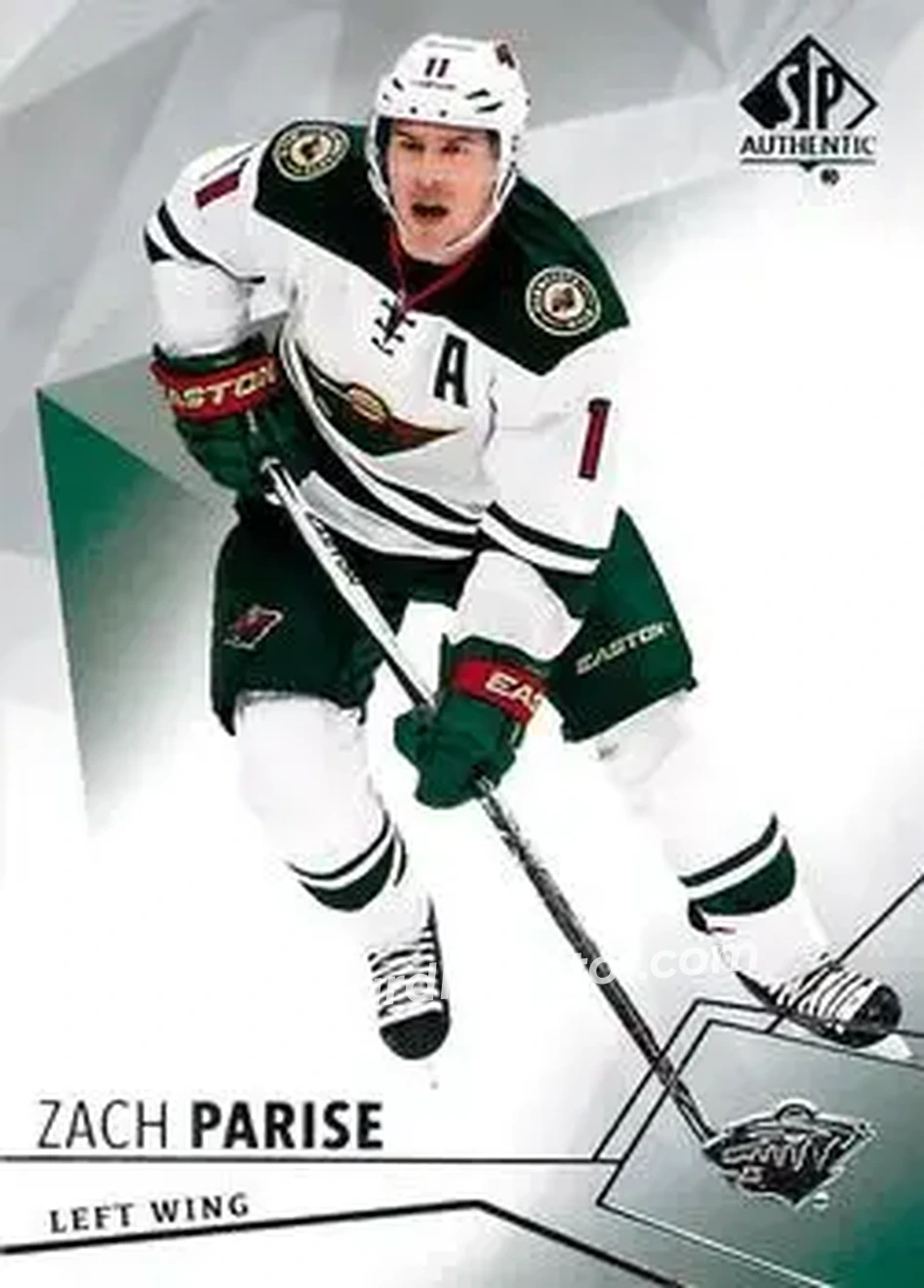 2015-16 SP Authentic #26 - Zach Parise - Minnesota Wild - Front
