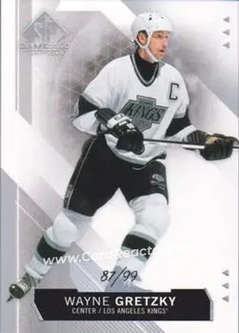 2015-16 SP Game Used #1 - Wayne Gretzky - Los Angeles Kings - Front 2015-16 SP Game Used #1 - Wayne Gretzky - Los Angeles Kings - Front