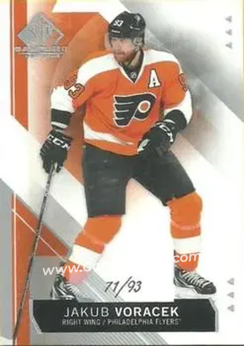 2015-16 SP Game Used #3 - Jakub Voracek - Philadelphia Flyers - Front