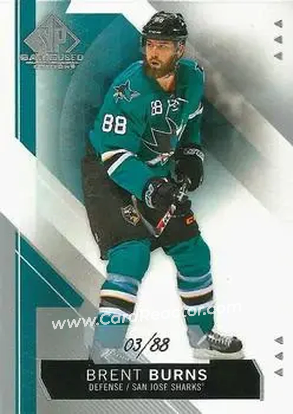 2015-16 SP Game Used #9 - Brent Burns - San Jose Sharks - Front