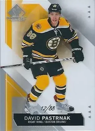2015-16 SP Game Used #11 - David Pastrnak - Boston Bruins