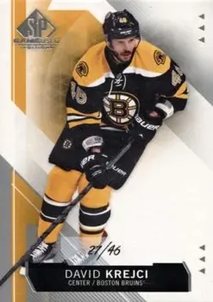 2015-16 SP Game Used #33 - David Krejci - Boston Bruins