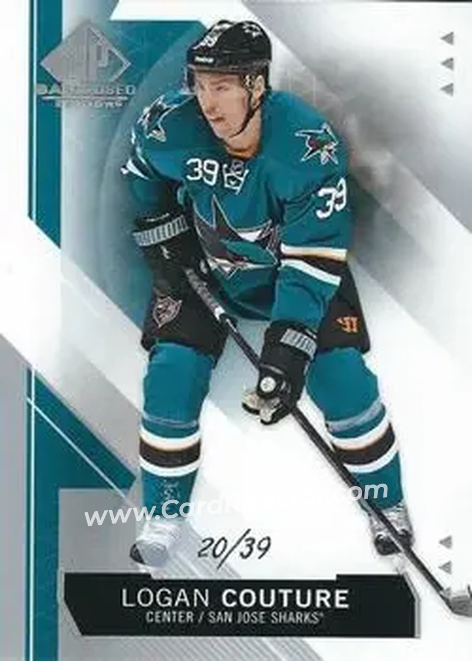 2015-16 SP Game Used #38 - Logan Couture - San Jose Sharks - Front