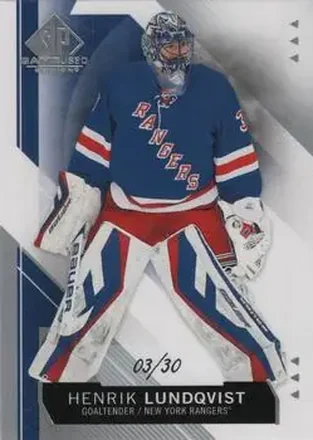 2015-16 SP Game Used #51 - Henrik Lundqvist - New York Rangers