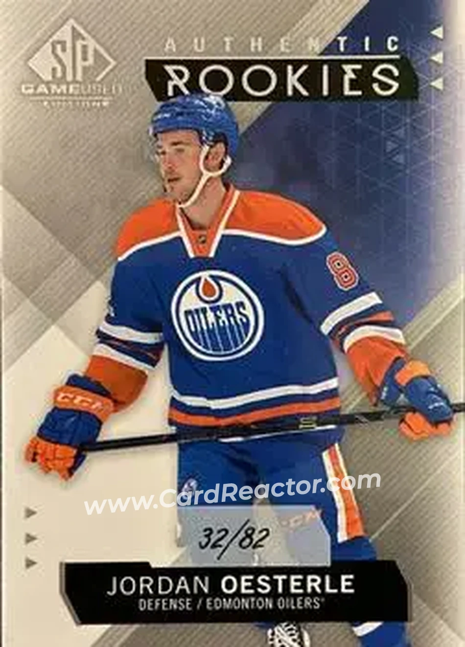 2015-16 SP Game Used #119 - Jordan Oesterle - Edmonton Oilers - Front