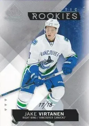 2015-16 SP Game Used #168 - Jake Virtanen - Vancouver Canucks