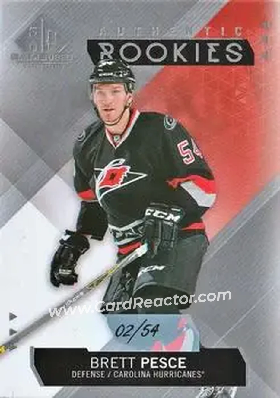 2015-16 SP Game Used #193 - Brett Pesce - Carolina Hurricanes - Front