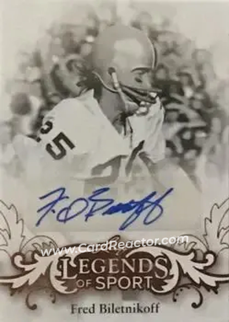 2015 Leaf Legends of Sport #BA-FB1 - Fred Biletnikoff - Oakland Raiders - Front