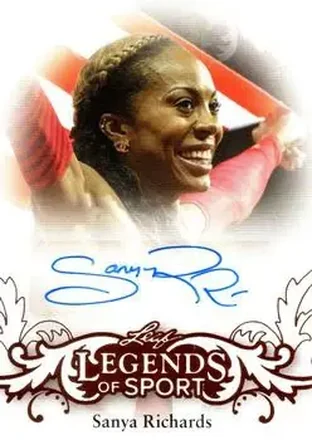 2015 Leaf Legends of Sport #BA-SR1 - Sanya Richards
