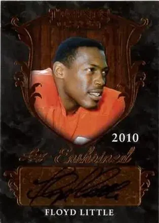 2015 Leaf Legends of Sport - Enshrined Autographs Bronze Foil #EA-FL1 - Floyd Little - Denver Broncos