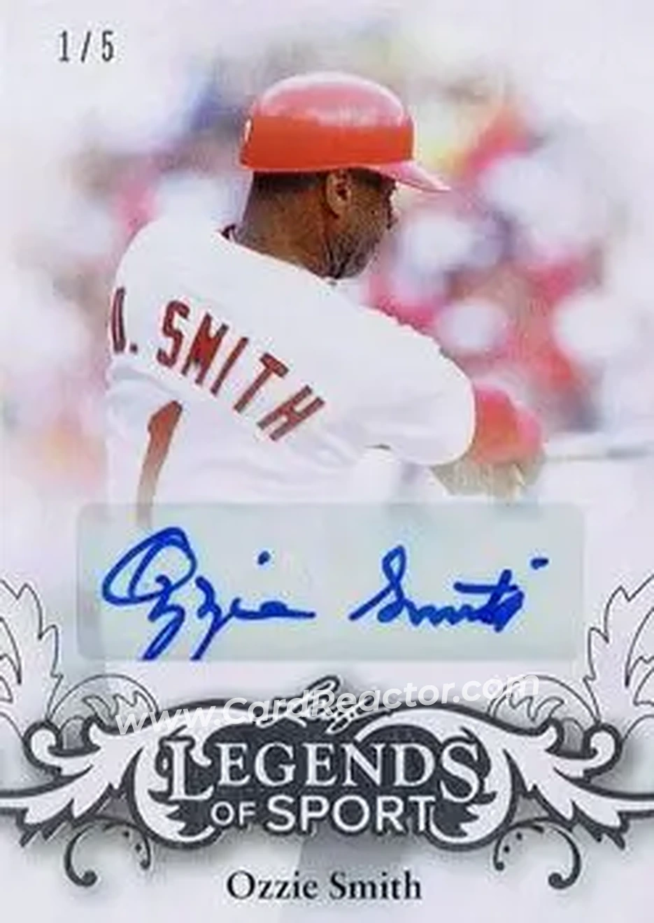 2015 Leaf Legends of Sport - Gold Foil #BA-OS1 - Ozzie Smith - St. Louis Cardinals - Front