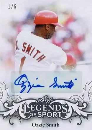 2015 Leaf Legends of Sport - Gold Foil #BA-OS1 - Ozzie Smith - St. Louis Cardinals