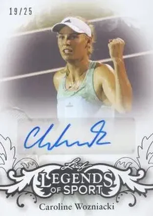 2015 Leaf Legends of Sport - Silver Foil #BA-CW1 - Caroline Wozniacki