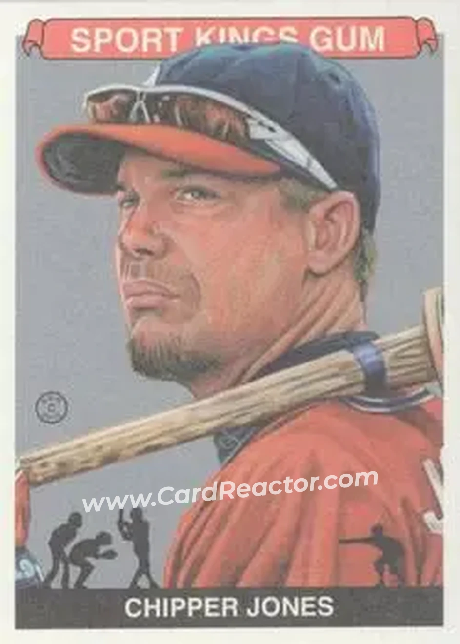 2015 Leaf Sportkings #003 - Chipper Jones - Front