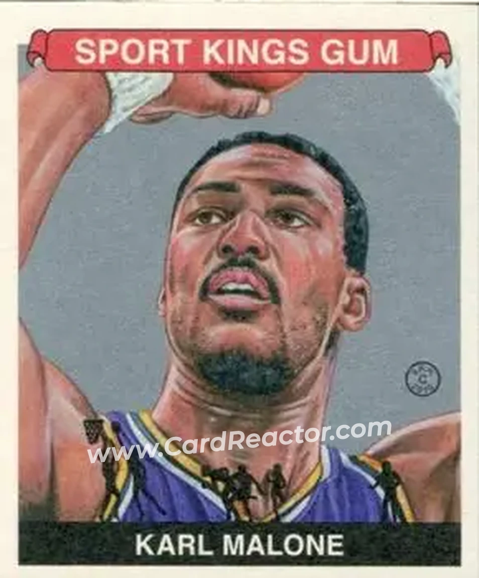 2015 Leaf Sportkings #009 - Karl Malone - Utah Jazz - Front