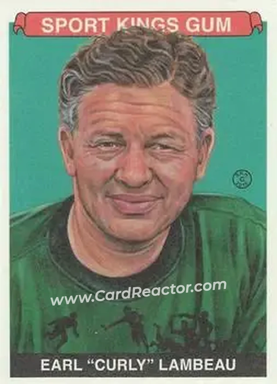 2015 Leaf Sportkings #048 - Curly Lambeau - Green Bay Packers - Front
