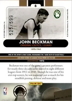 Back of John Beckman