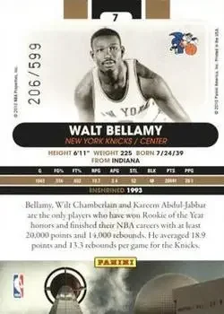 Back of Walt Bellamy