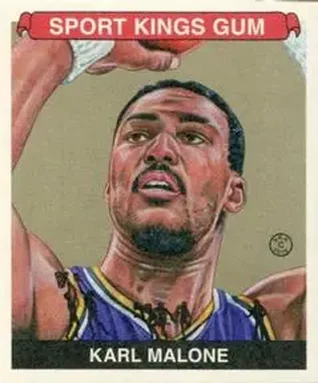 2015 Leaf Sportkings - Mini Gold #009 - Karl Malone - Utah Jazz