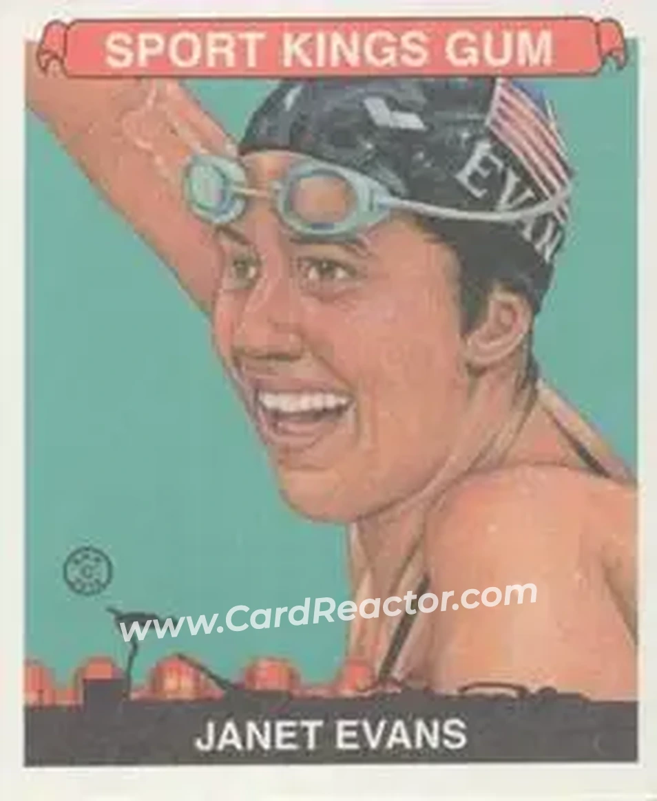 2015 Leaf Sportkings - Mini Green #026 - Janet Evans