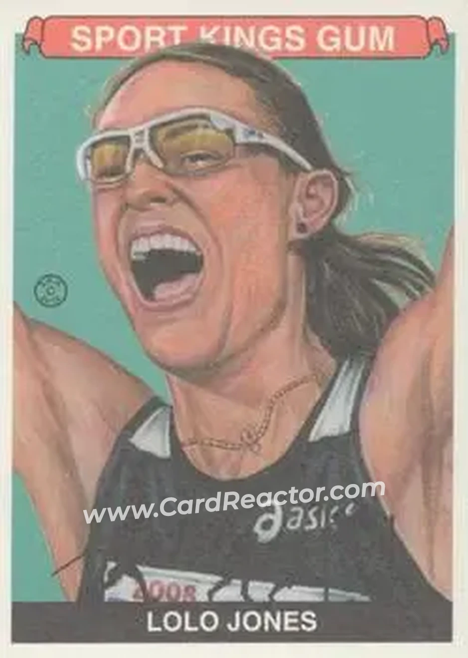 2015 Leaf Sportkings - Green #023 - Lolo Jones