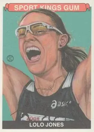 2015 Leaf Sportkings - Green #023 - Lolo Jones