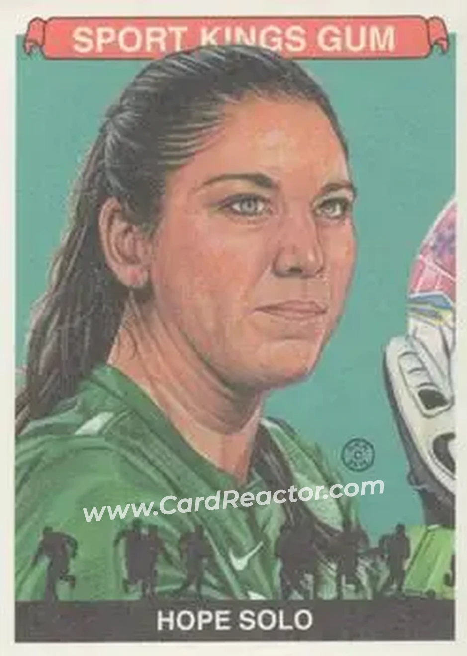 2015 Leaf Sportkings - Green #031 - Hope Solo - Front